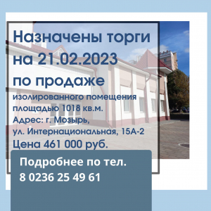 21.02.2023 / Торги по продаже...